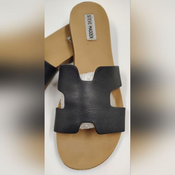 Steve Madden Black Women's Sandals Shoes Sz 9 - Picture 4 of 15